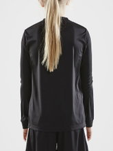 Craft Sport Long-sleeved Shirt (Jersey) Squad Solid - high elasticity, ergonomic design - black Kids